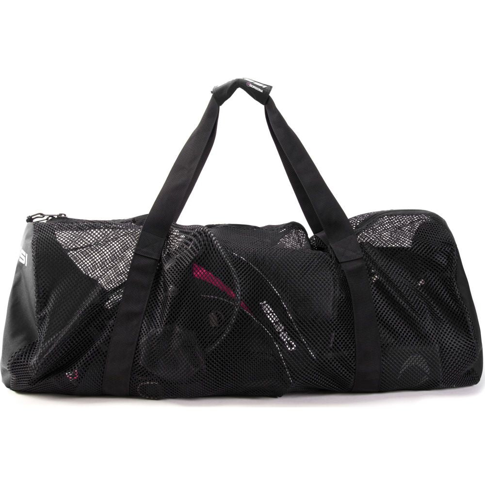 Mesh duffel bag for wet scuba gear