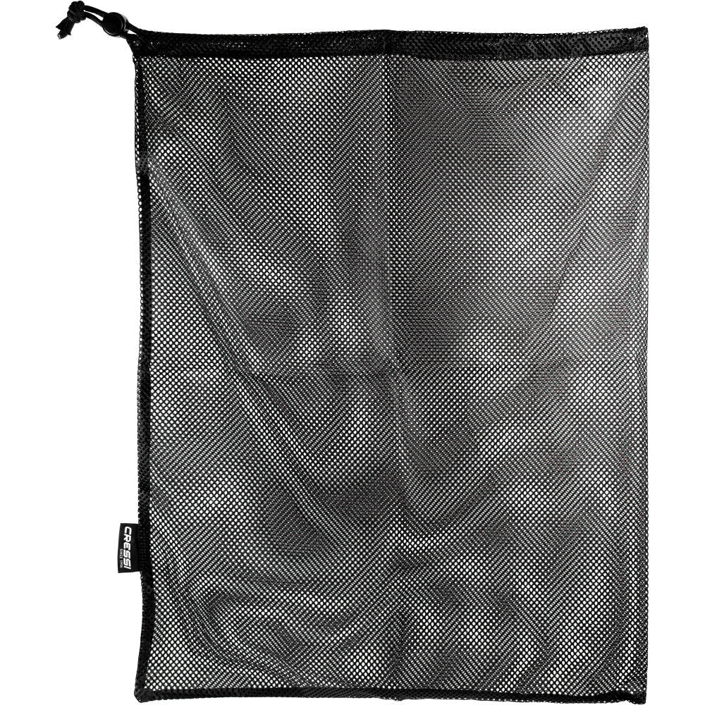 Scuba mesh bag with airflow design for quick water release and dry time