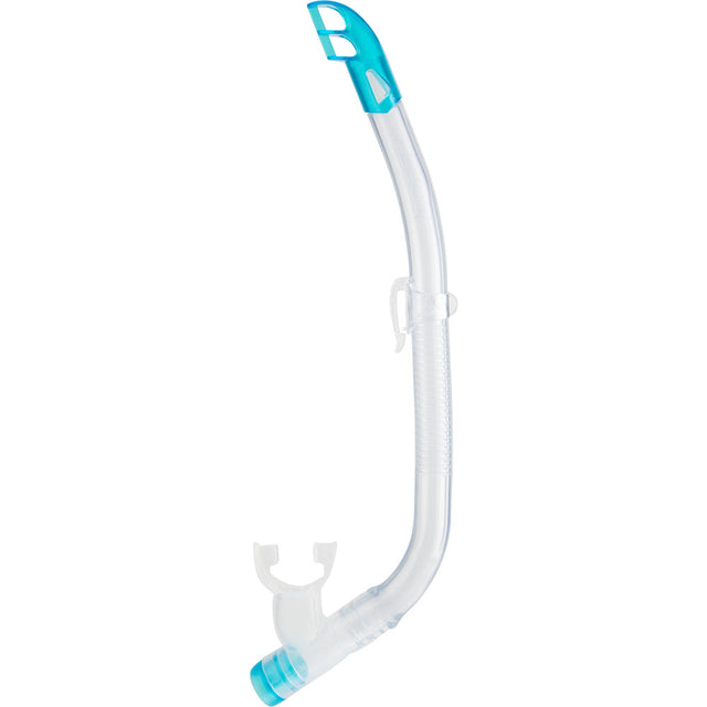Angled silicone mouthpiece of the Cressi Top Snorkel