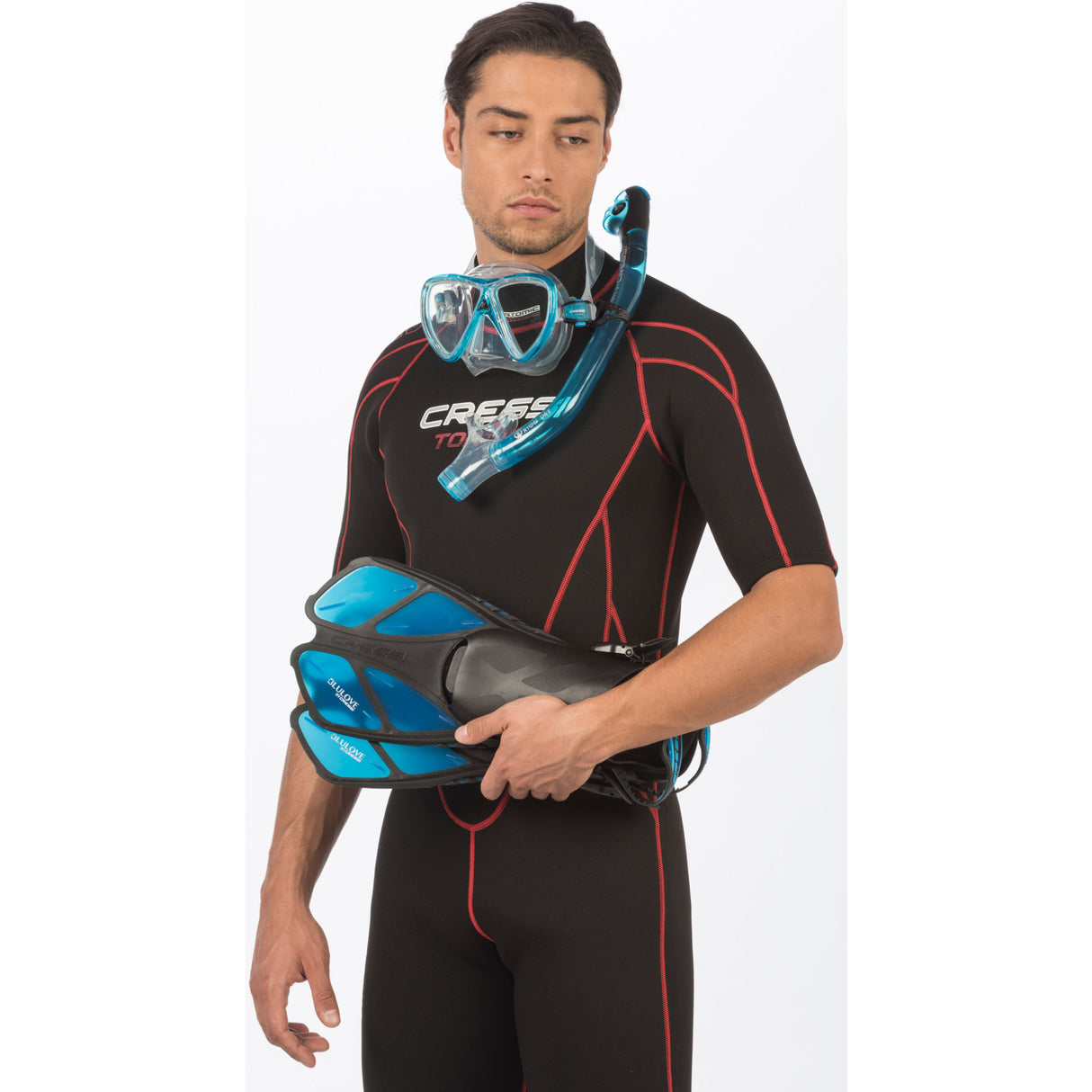 Complete snorkel set Cressi Bonete Pro Dry