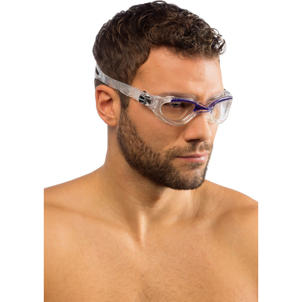 Comfortable silicone strap swim goggles