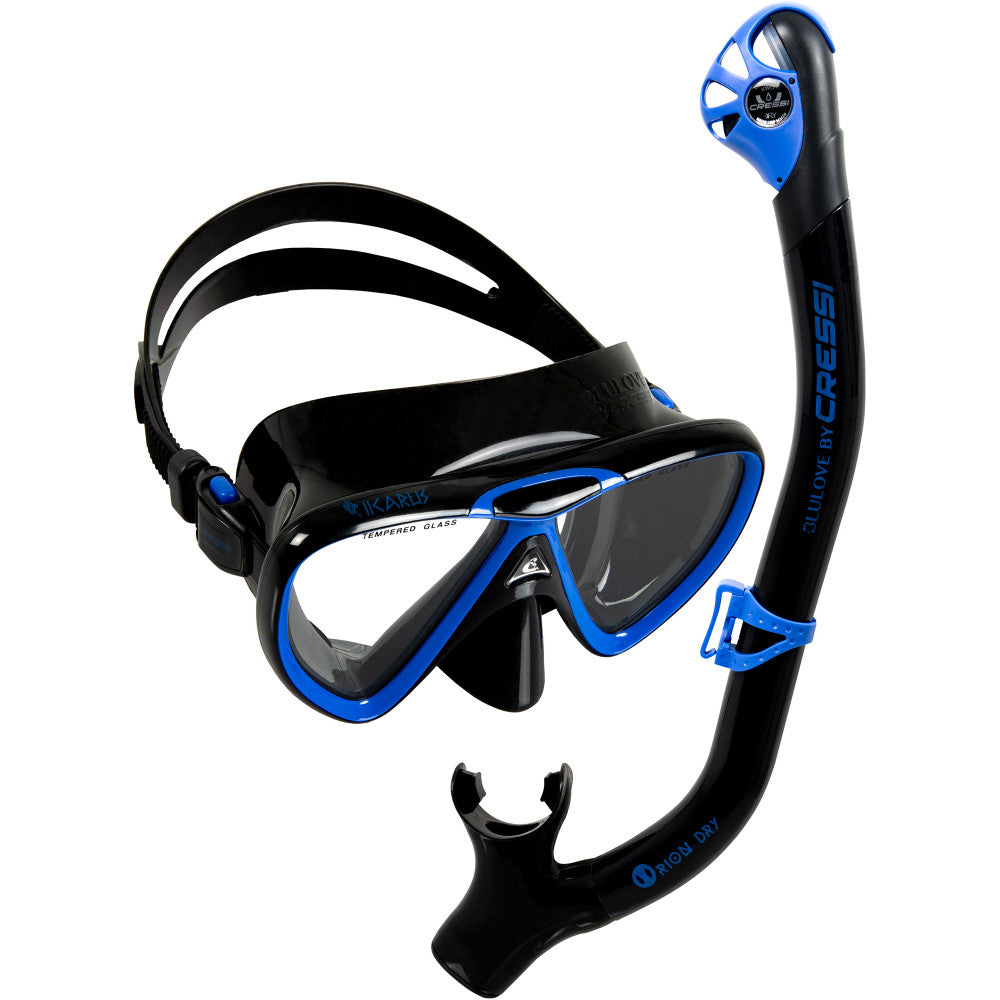 Orion dry snorkel Cressi set