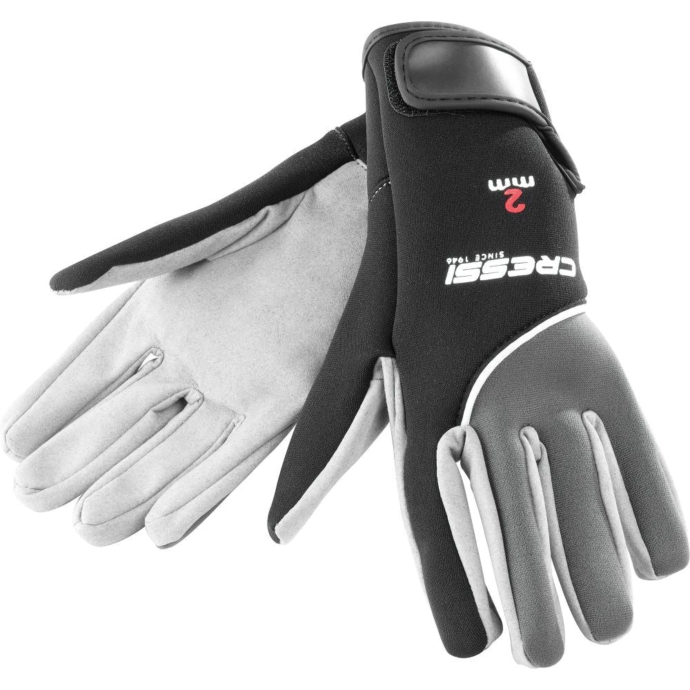 Cressi Tropical 2mm neoprene gloves with reinforced synthetic suede palm
