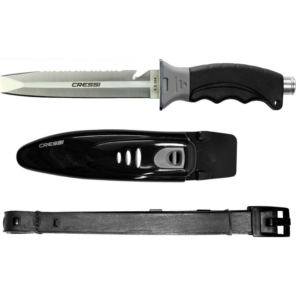 Cressi Borg serrated scuba knife