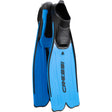 Cressi Rondinella fins in blue with full foot pocket for travel and snorkeling