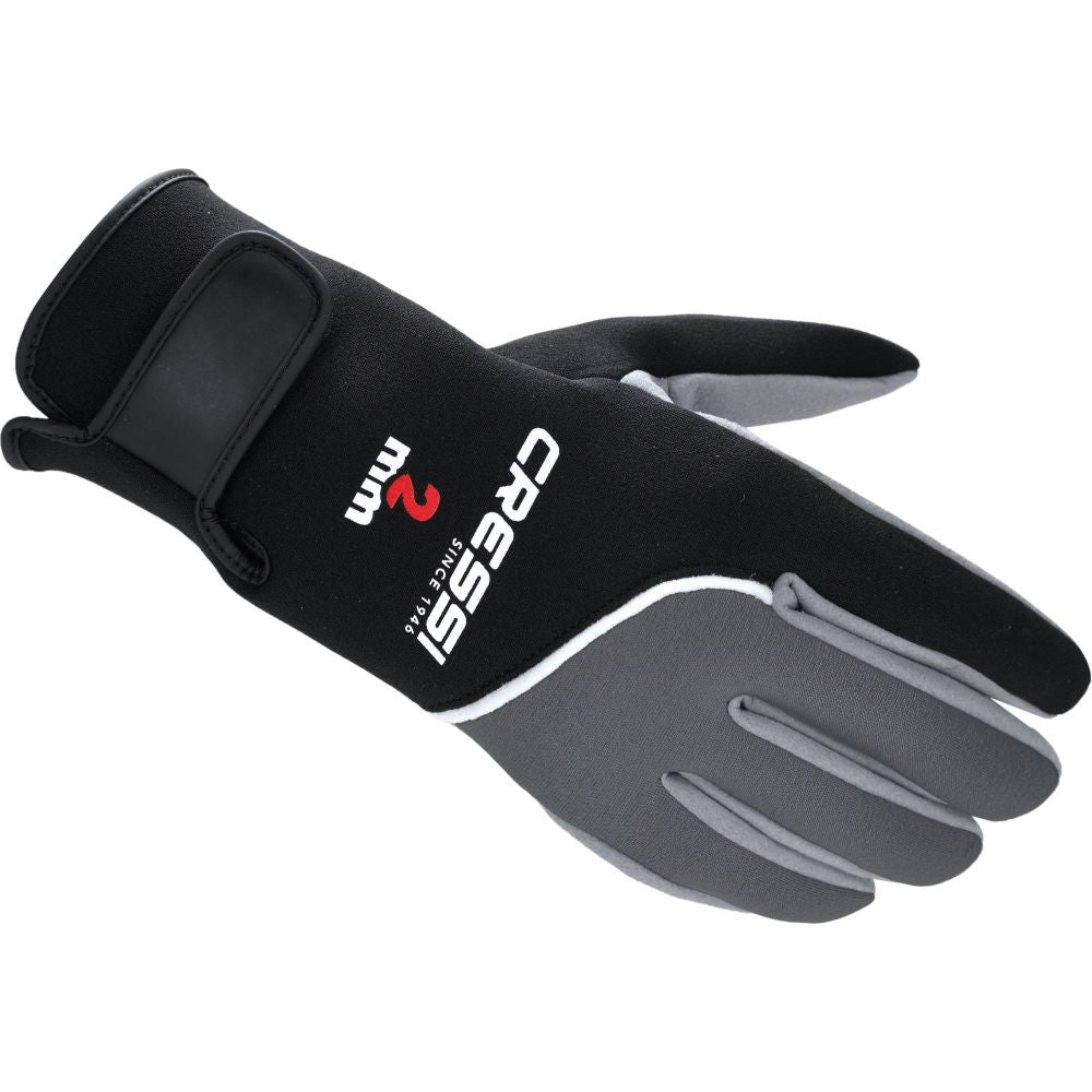 Tropical neoprene gloves by Cressi, 2mm with reinforced palm