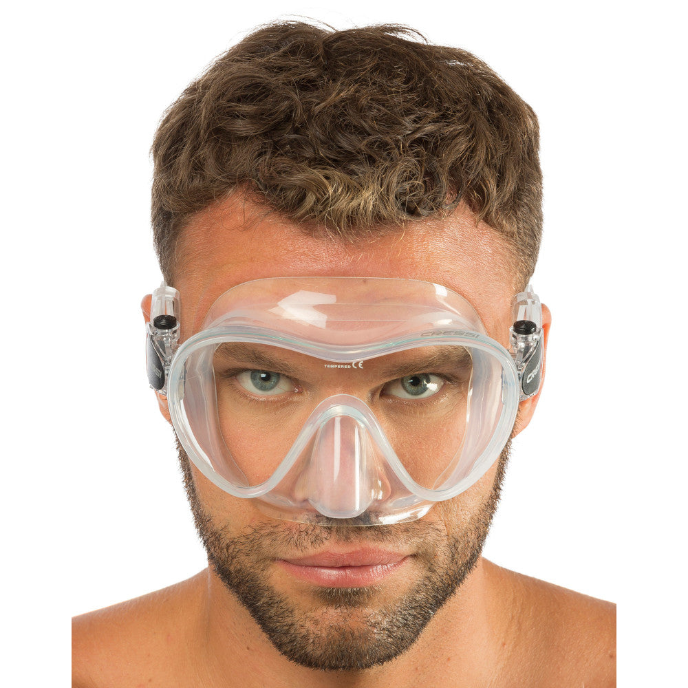 Cressi F1 frameless low-volume dive mask