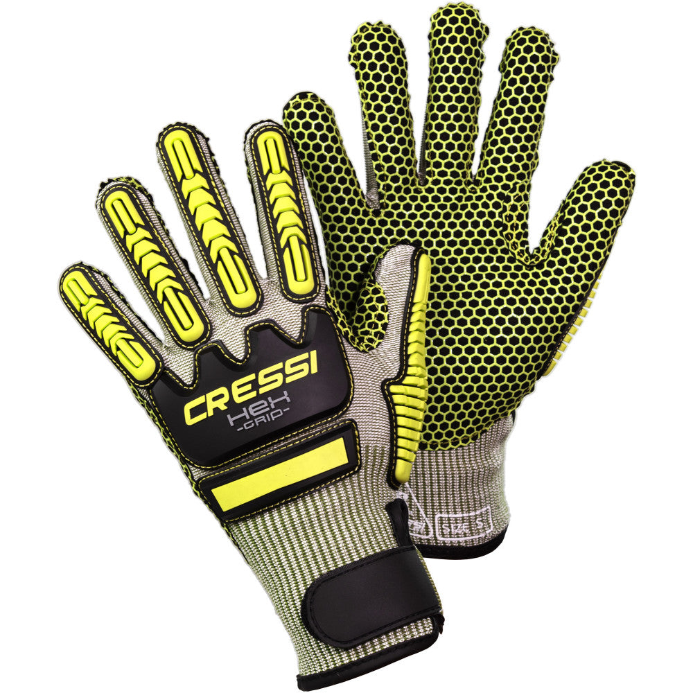 Cressi spearfishing gloves with grip