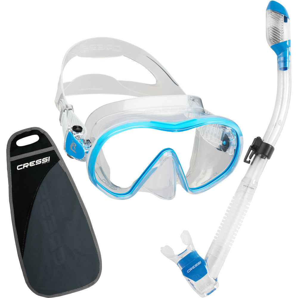 Cressi F-Dual Supernova Dry Snorkeling Combo set