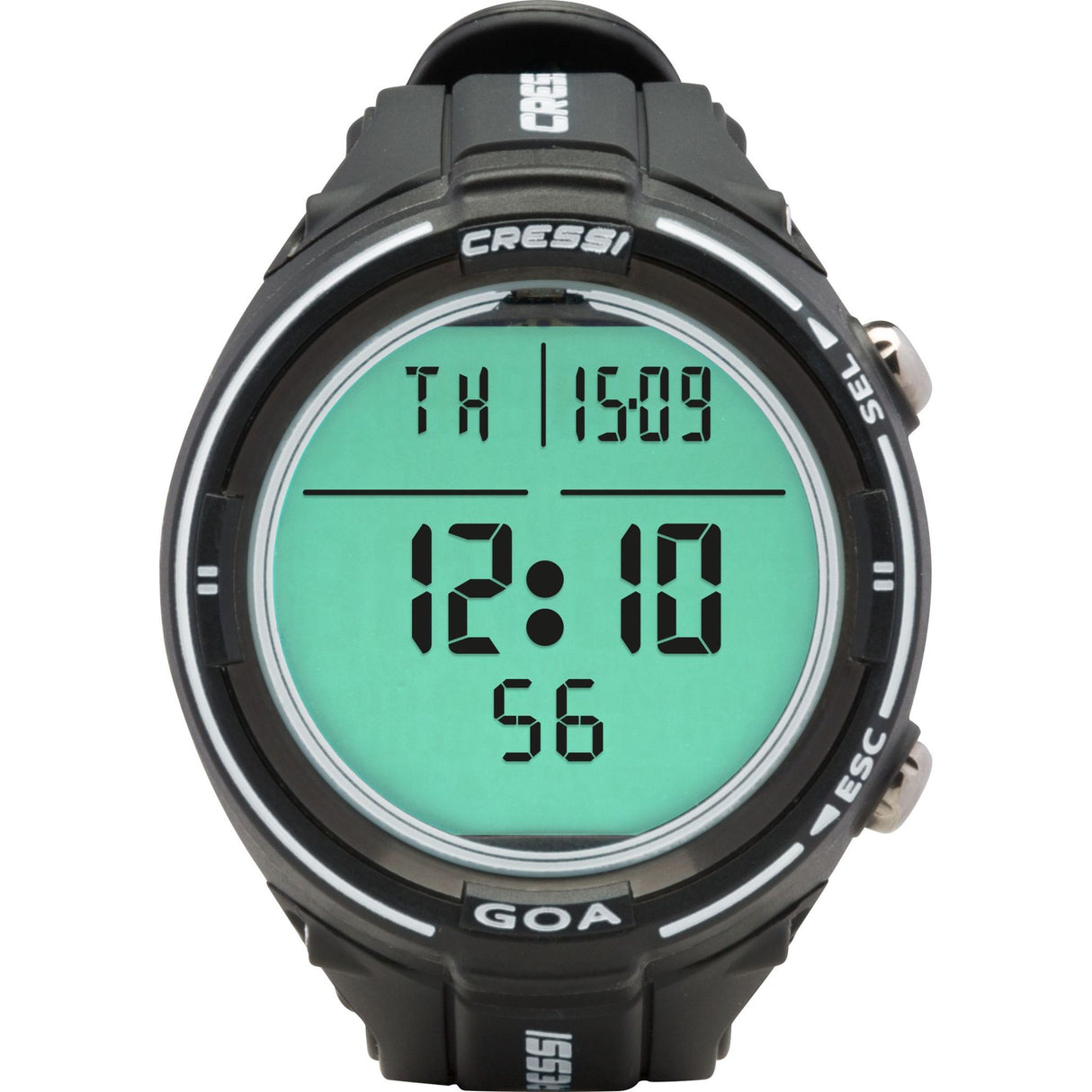 Cressi Goa wrist dive computer interface