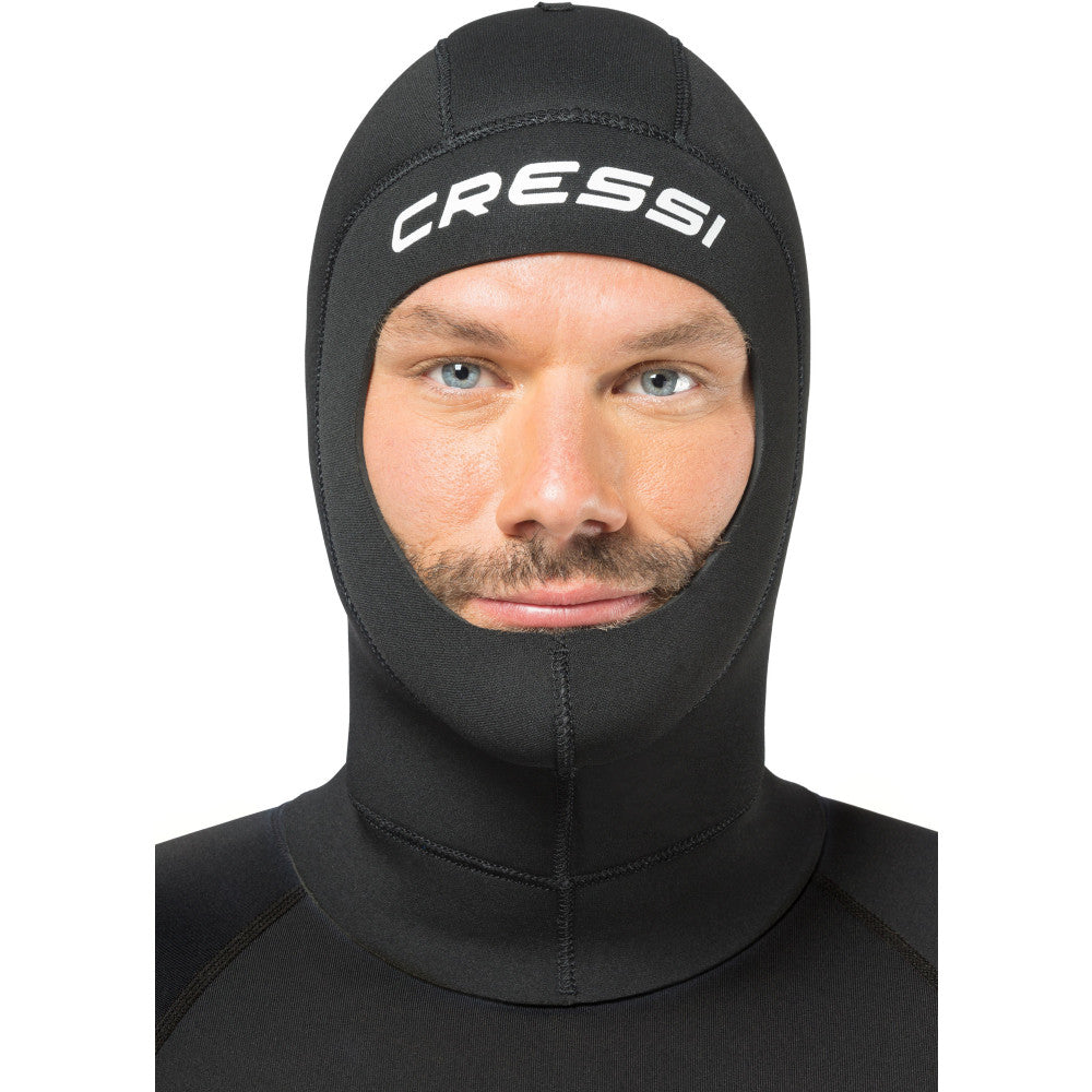Cressi Solo 5mm neoprene hood with glued and stitched seams
