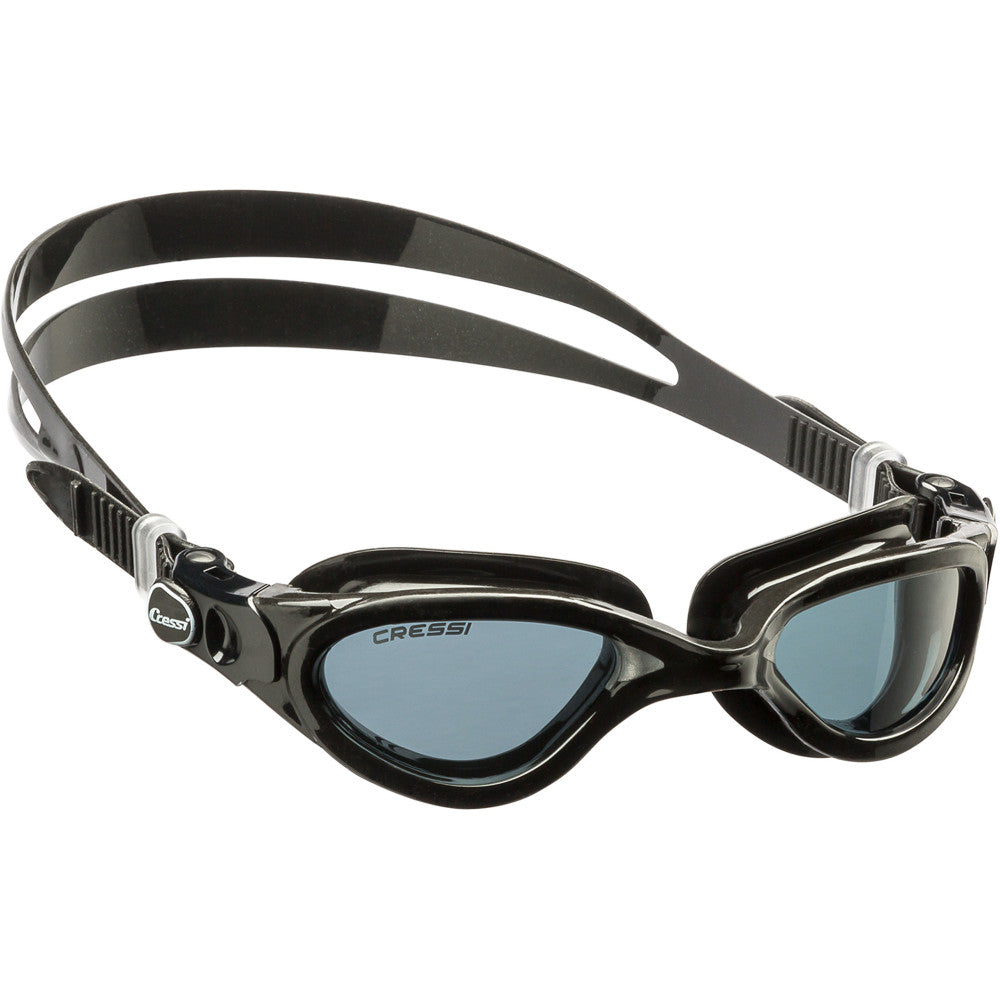 Shatterproof clear lens swim goggles