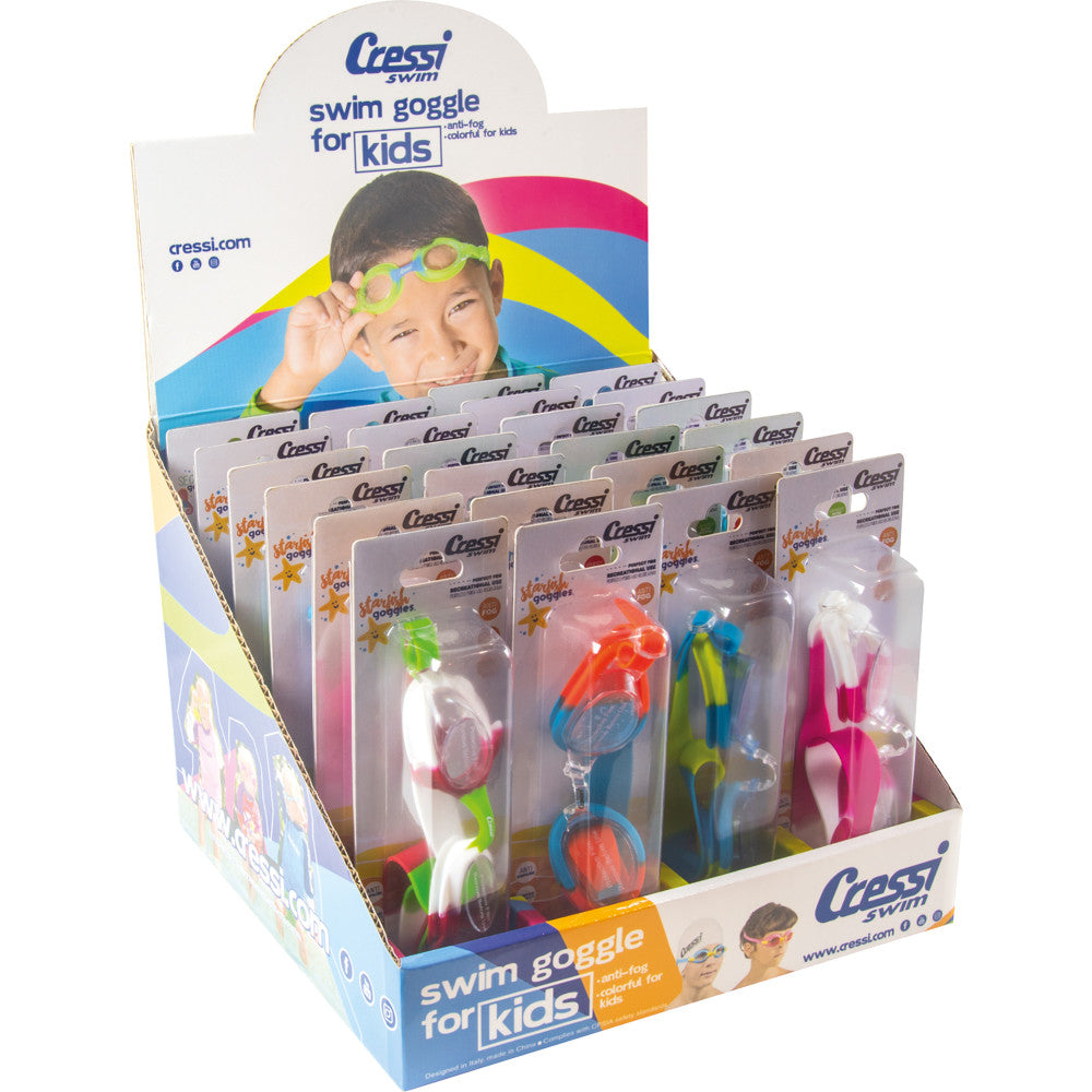 Youth swimming goggles secure fit