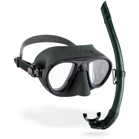 Cressi Calibro snorkeling mask and Corsica snorkel combo