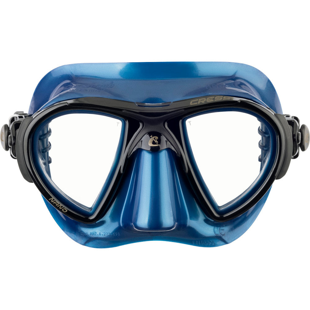 Cressi scuba diving mask with reflective lenses