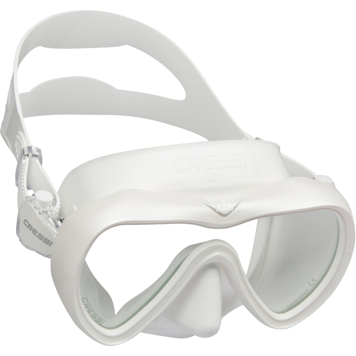 “High-visibility Cressi Sub A1 scuba mask