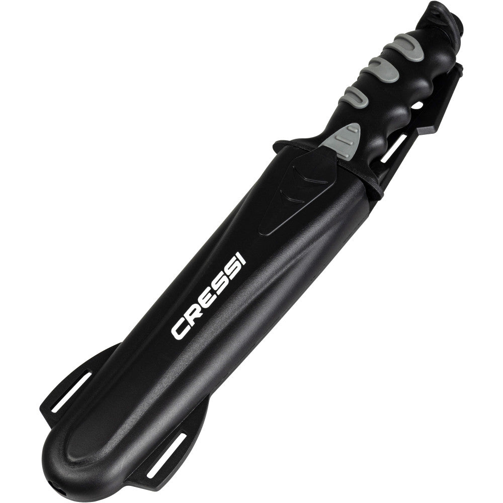 Cressi dive knife safety lock mechanism