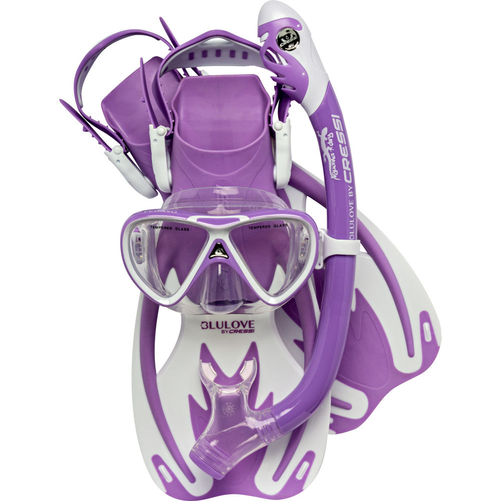 Cressi Rocks mask and dry snorkel set