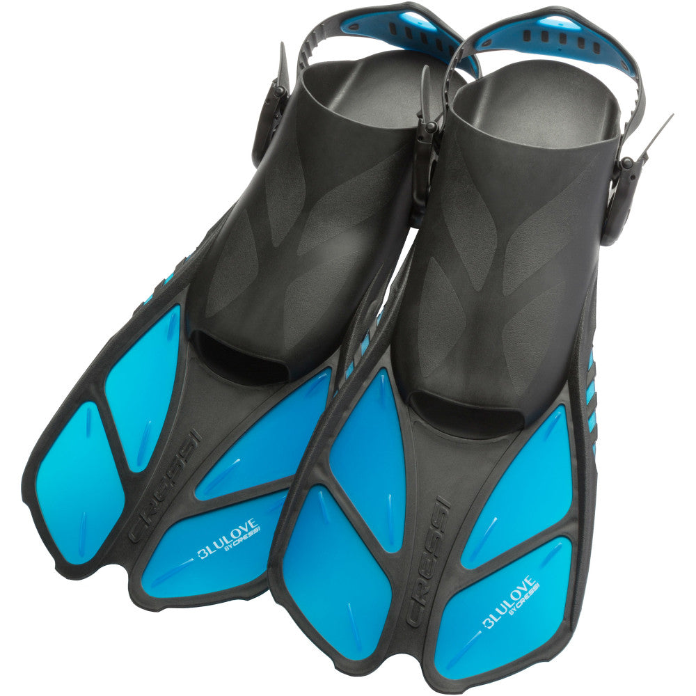 Cressi Bonete snorkeling and dive fins in blue