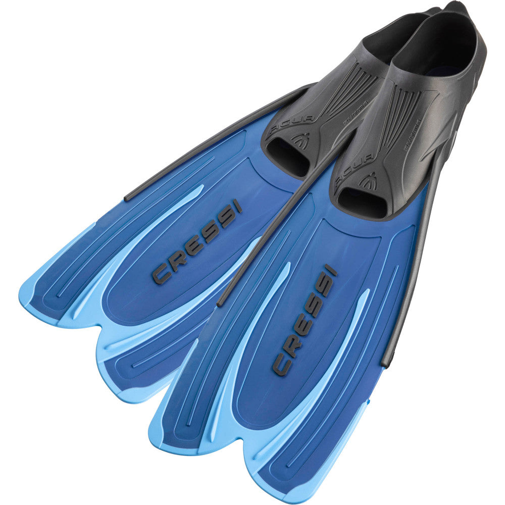 Cressi Agua diving flippers with size guide