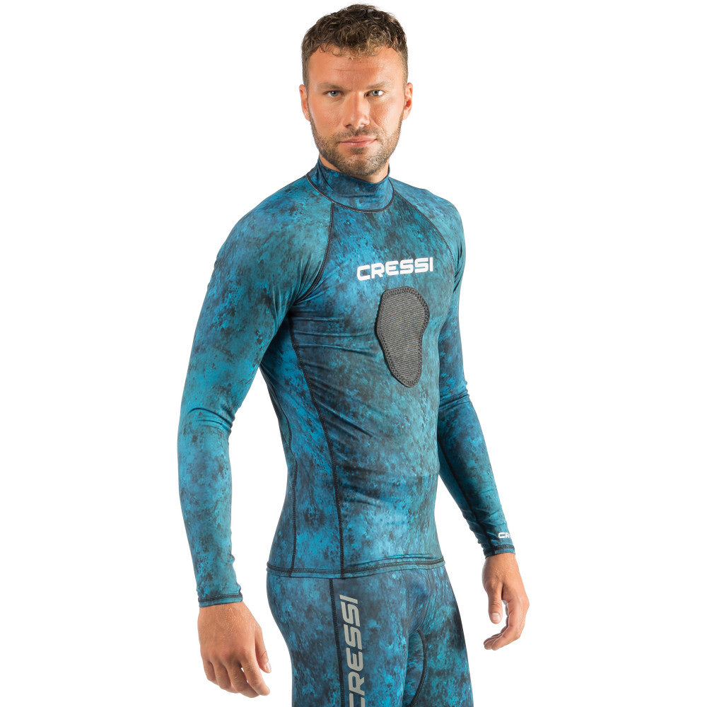 Cressi Hunter Rashguard Top | Camouflage Freediving Rash Guard