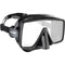 Single lens diving mask wide field of vision