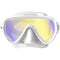 Hiroquest Combo black turquoise colorway with spectra mirrored lens front view Cressi