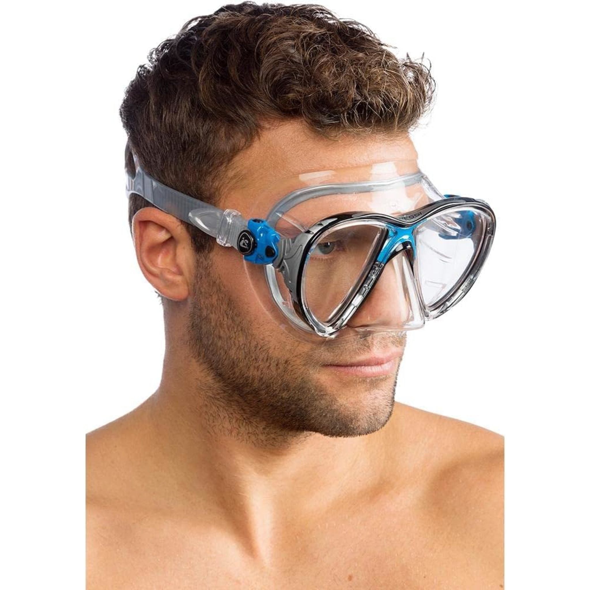 Masque Et Tuba Cressi Big Eyes + Seal Dry - Set Plongée Snorkeling - Champ De Vision Large + Système Dry Innovant
