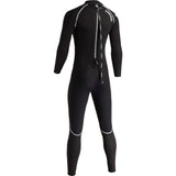 Front view of Cressi Balam 5mm lady wetsuit in black and grey for women divers.