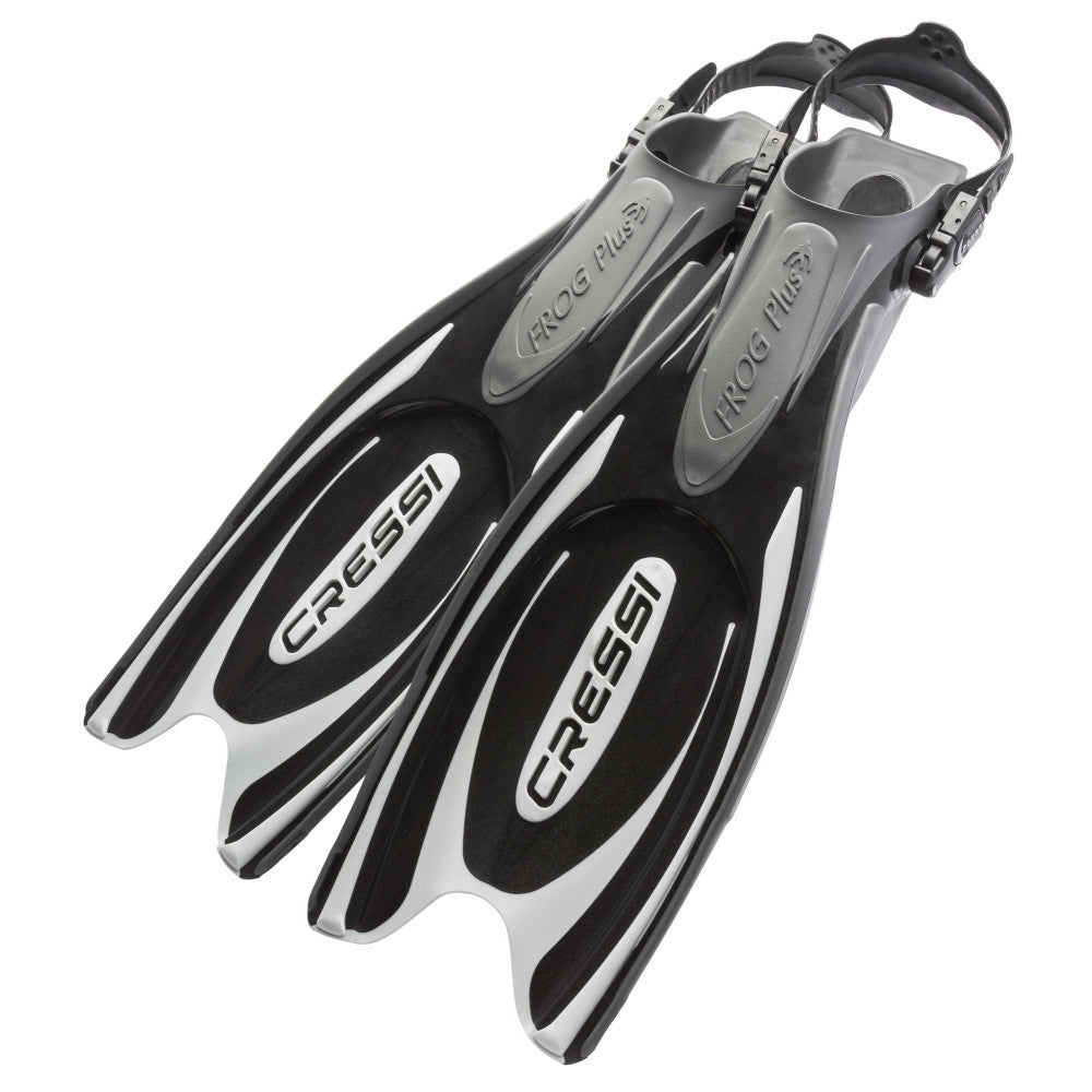 ★Cressi イタリア製 フィン FROG Plus カラーブラック＆ホワイト Cressi Frog Plus Fins | Durable Scuba Diving Flippers – Cressi 1946